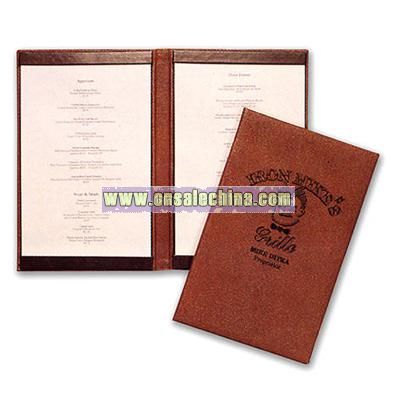 Design cloth two sided menu cover