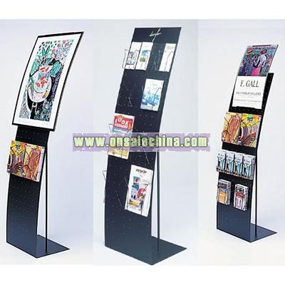 Hook Display Stand with Poster & Info Holder