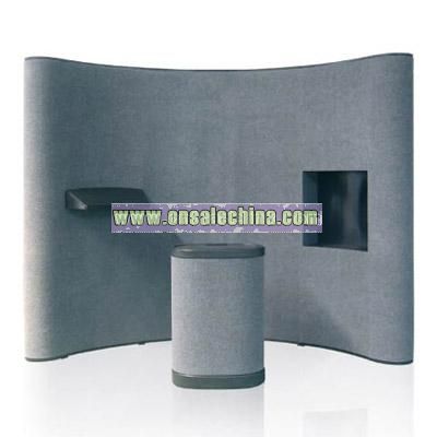 3500714 pop up display,with fabric panel