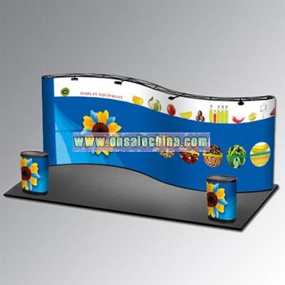 3500718 S-shape pop-up display,with PVC panel