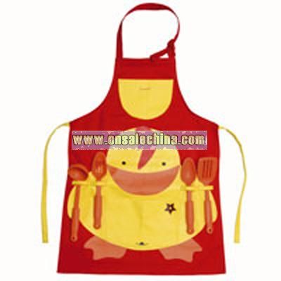 Sheriff Duck Child's Apron with Utensils