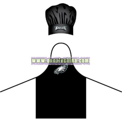 Philadelphia Eagles NFL Barbeque Apron and Chef's Hat