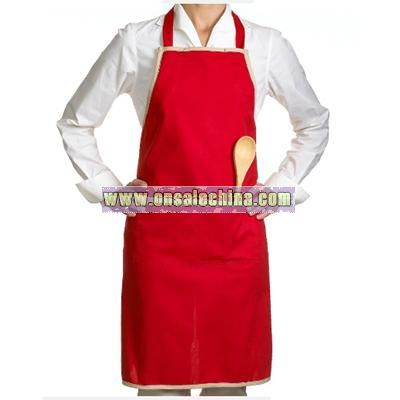 Martha Stewart Collection Red and Tan Apron