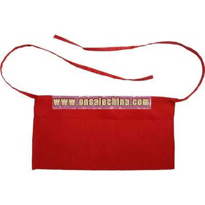 Waist apron red 65 / 35 poly / cotton twill