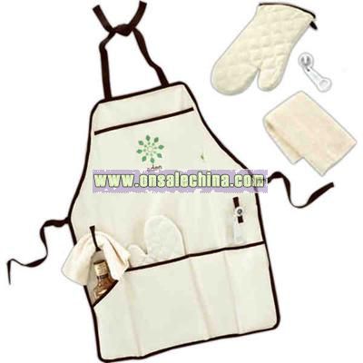 Recycled cotton apron kit