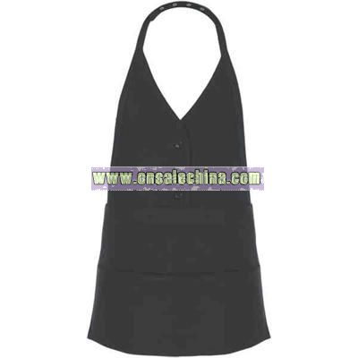 Single breasted bib apron female style apron