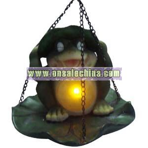 Polyresin Frog with Solar Light