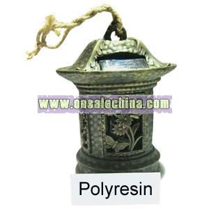 Polyresin Lantern with Solar Light