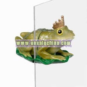 Polyresin Frog Window Ornament and Magnet Bird