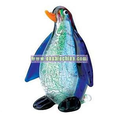 Art Glass Penguin Figurine