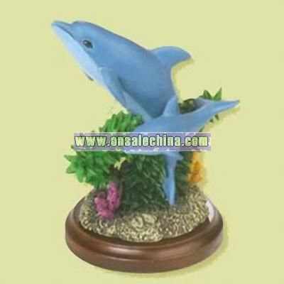 Dolphin Mom & Baby Figurine