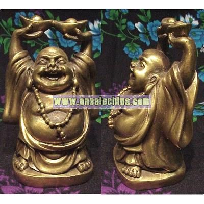 Bronze Happy Buddha Figurine