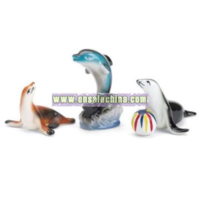 Set of 3 Sea Animal Figurines