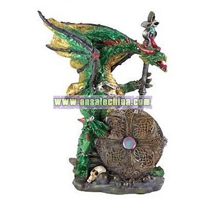 Armored Dragon Statue