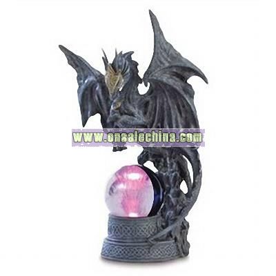 Black Dragon With Magic Ball