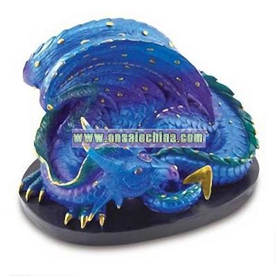 Sapphire Dragon Figurine