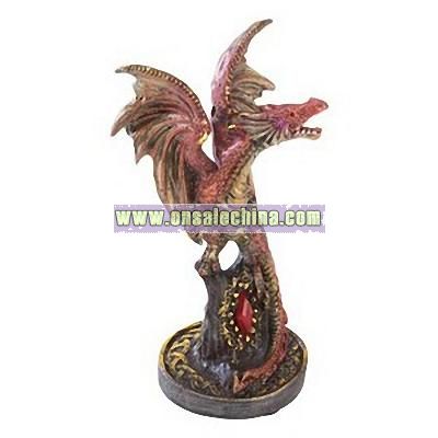 Ruby Dragon Figurine