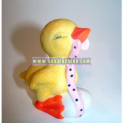 Yellow Baby Duck, Duckling Figurine