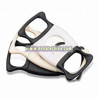 Plastic Cigar Cutter with Stainless Steel Blade