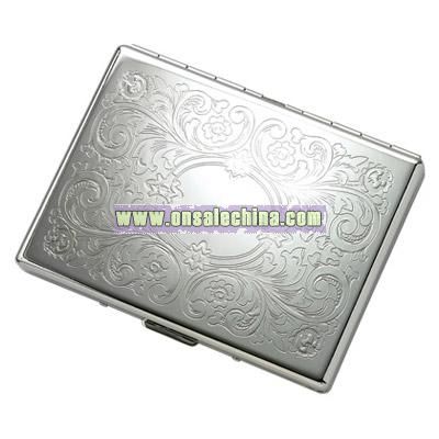 Single-Sided Silver Cigarette Case
