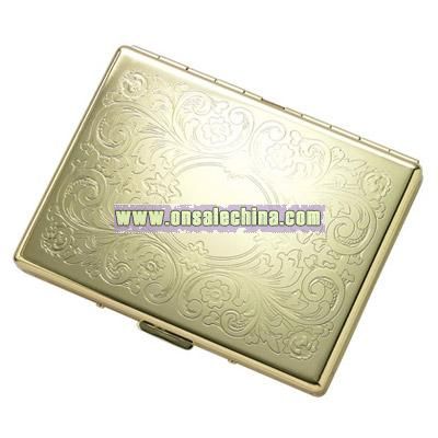 Single-Sided Gold Cigarette Case