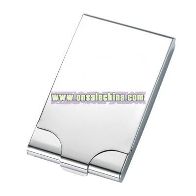 Silver Flip-Open Cigarette Case
