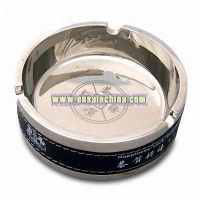 Round Ashtray with Delicate Logo in Different Colors