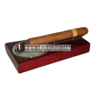 Cherrywood Cigar Ashtray By Ciger Star Classic Design