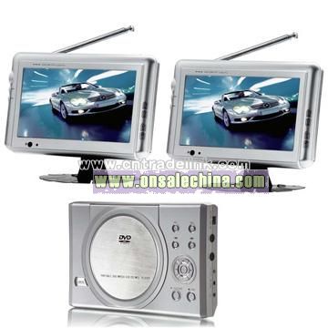 Car DVD/DIVX Player with 7 Inch Dual Screen with TV/Game