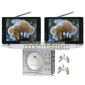 Dual 8 Inch LCD TV Car DVD with Game