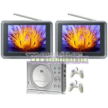 Two 7inch TV Monitor with DVD/Game