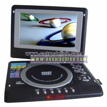 7inch Swivel LCD Portable DVD Player with USB, Analog TV, Card Reader