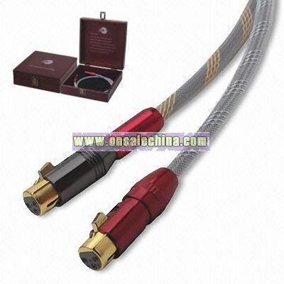 High-end Balanced Audio Cables with Nylon Sleeve/Mesh