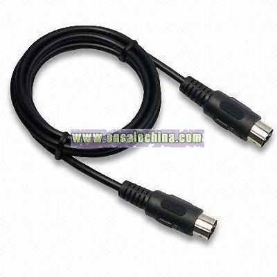 Din 5-pin plug to Din 5-pin plug Cable