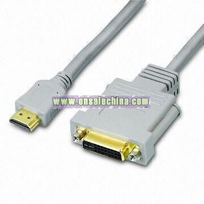 HDMI M to DVI F Cable