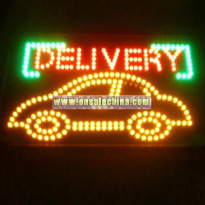 LED Light Car Sign