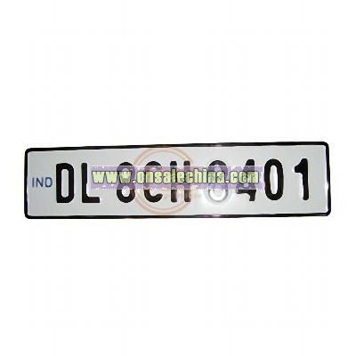 Indea License Plate