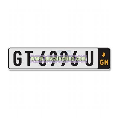 GH License Plate