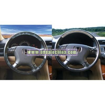 Steering wheel sticker