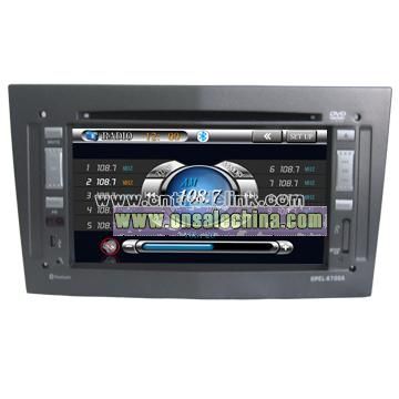 7-inch 2din Car DVD Player with Bluetooth, GPS, RDS, Dual-Zone, Steering Wheel Control for OPEL series