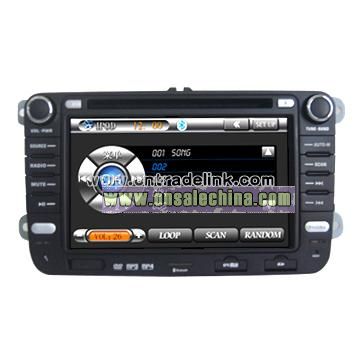 7-inch 2din Car DVD Player with Bluetooth, GPS, RDS, Dual-Zone, Steering Wheel Control for VW Series