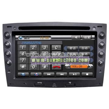 7-inch 2din Car DVD Player with Bluetooth, GPS, RDS, Dual-Zone, Steering Wheel Control for Renault Megane