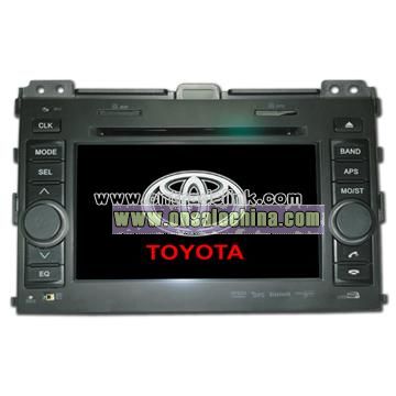 7-inch 2din Car DVD Player with Bluetooth, GPS, RDS, Dual-Zone, Steering Wheel Control for TOYOTA PRADO