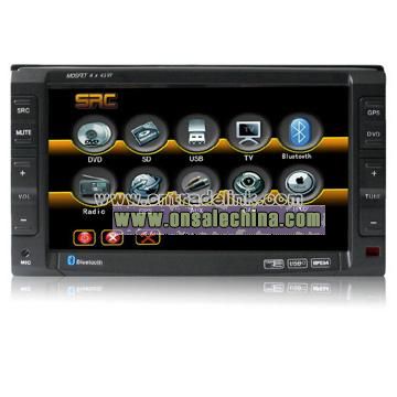 6.2-inch 2din Car DVD Player with Bluetooth, GPS, Dual-Zone, Steering Wheel Control