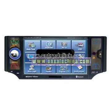 5 Inch One Din in Dash Car DVD Player with Bluetooth, Touch Screen and Ipod