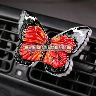 Butterfly-Design Car Air Freshener with Cologne Frag