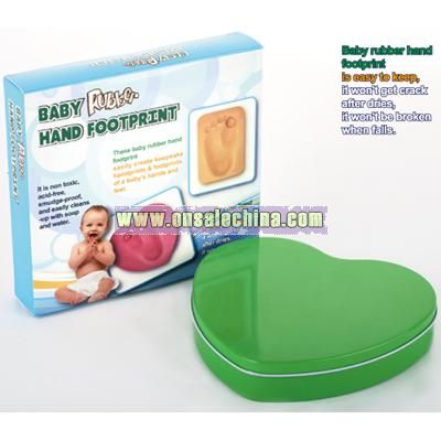 Baby Rubber Hand And Footprint