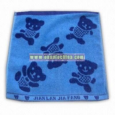 Baby Towel in Jacquard Style with Velour Finish