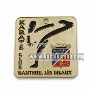 Soft Enamel Badge with Mat Gold Finish