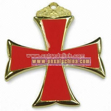 Badge Made of zamac with Gold Plating